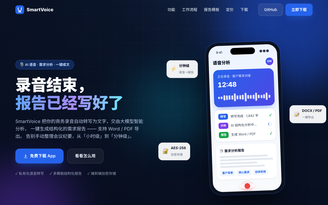 SmartVoice 产品截图